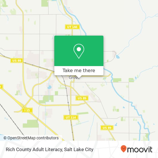 Rich County Adult Literacy map