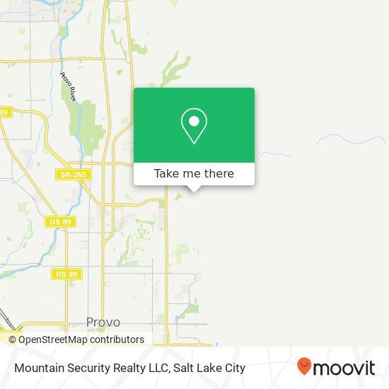 Mapa de Mountain Security Realty LLC