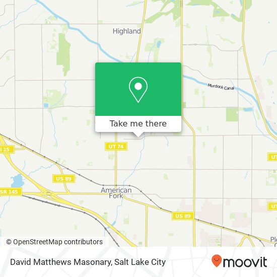 David Matthews Masonary map