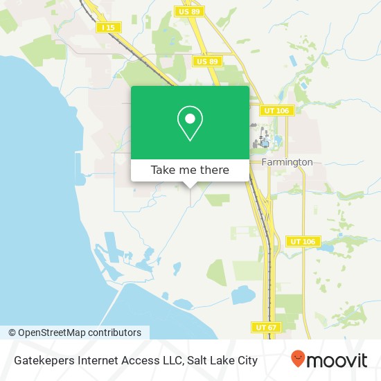 Mapa de Gatekepers Internet Access LLC