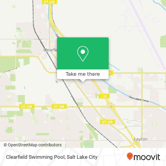 Mapa de Clearfield Swimming Pool