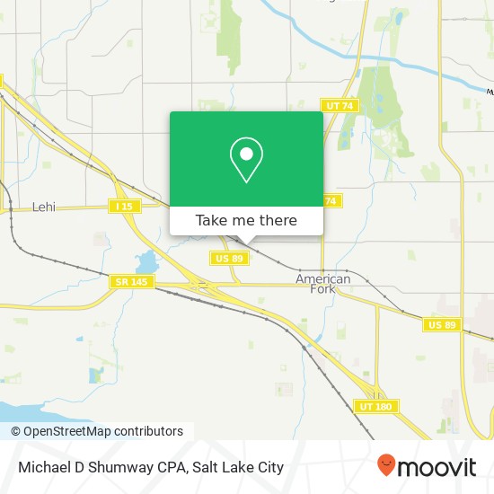 Mapa de Michael D Shumway CPA