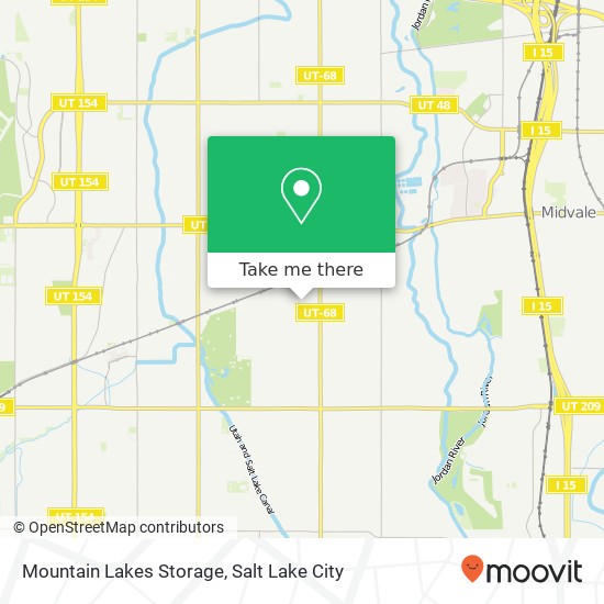 Mapa de Mountain Lakes Storage