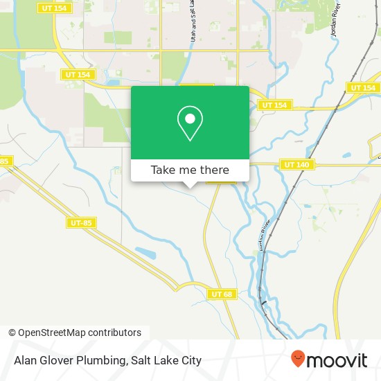 Alan Glover Plumbing map