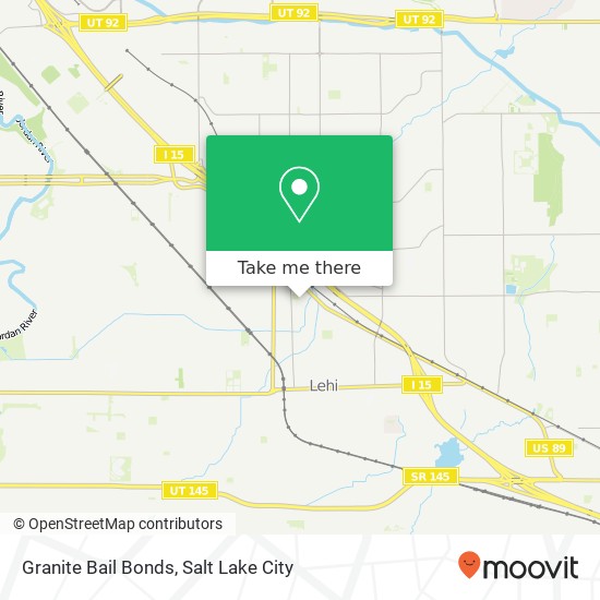 Granite Bail Bonds map