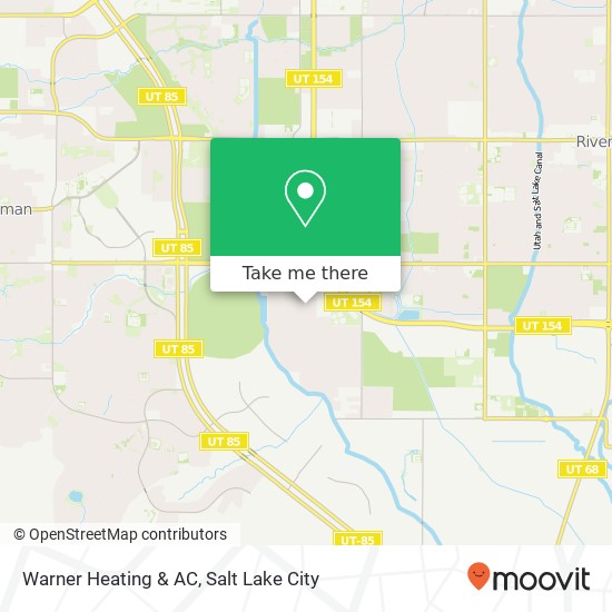 Warner Heating & AC map