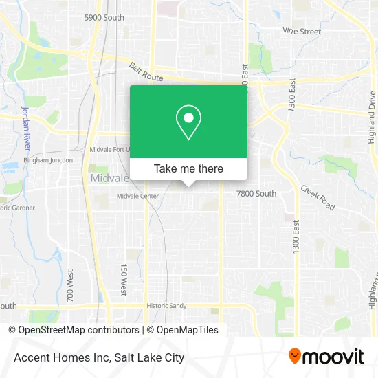 Accent Homes Inc map