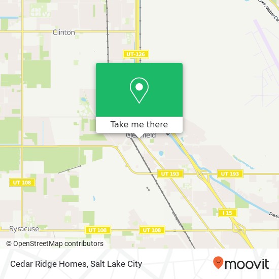 Cedar Ridge Homes map