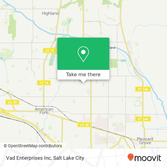 Vad Enterprises Inc map