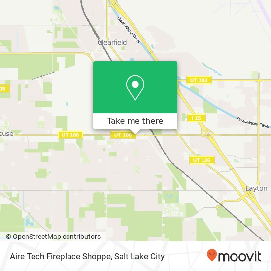 Mapa de Aire Tech Fireplace Shoppe