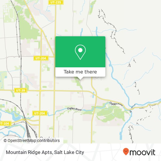 Mountain Ridge Apts map