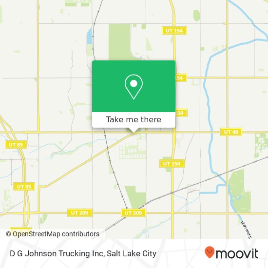 D G Johnson Trucking Inc map