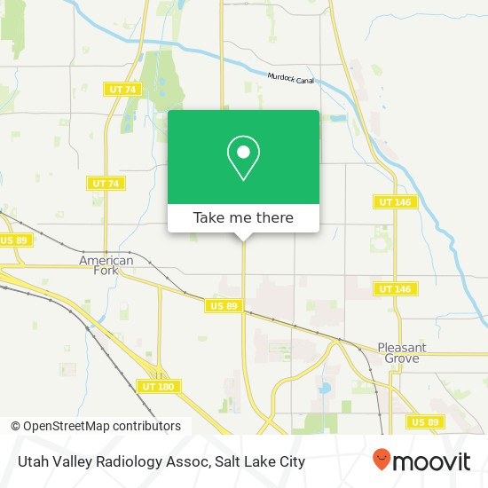 Utah Valley Radiology Assoc map