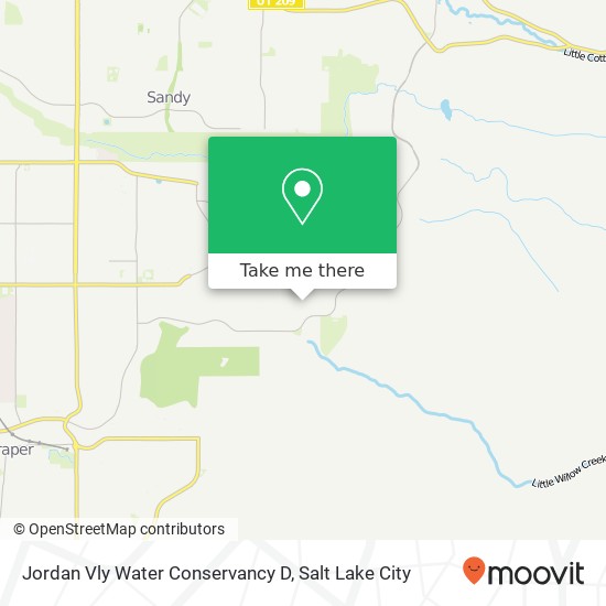 Jordan Vly Water Conservancy D map
