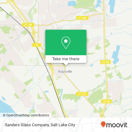 Mapa de Sanders Glass Company