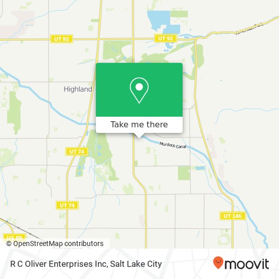 R C Oliver Enterprises Inc map