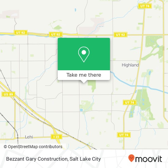 Bezzant Gary Construction map