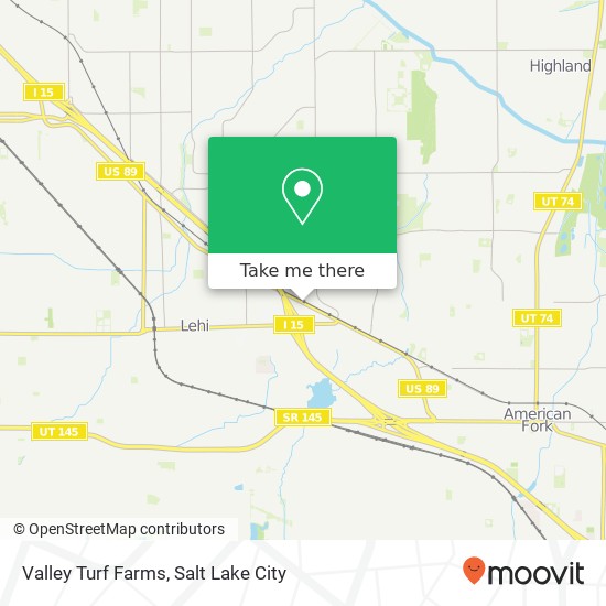 Valley Turf Farms map