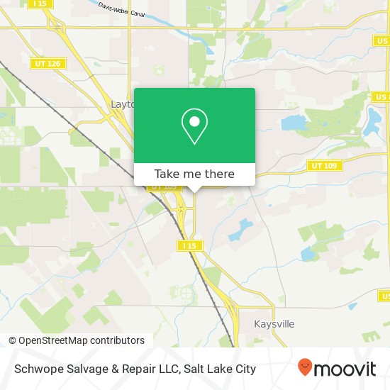 Mapa de Schwope Salvage & Repair LLC