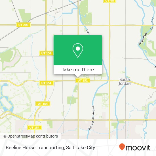 Beeline Horse Transporting map