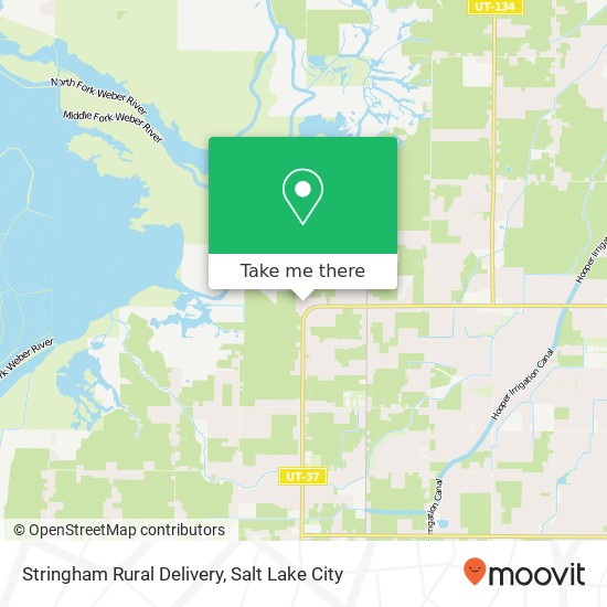 Mapa de Stringham Rural Delivery