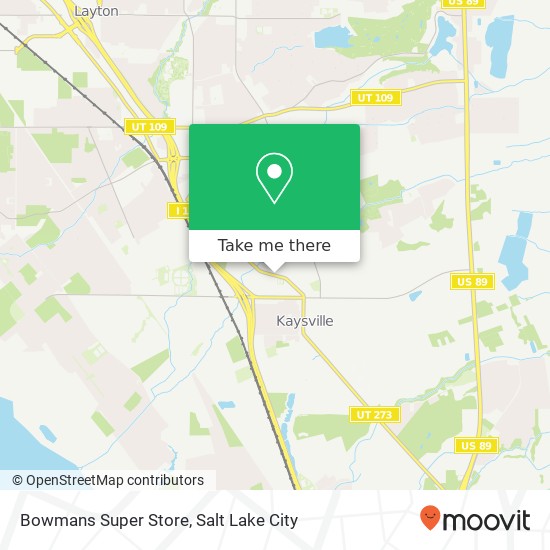 Bowmans Super Store map