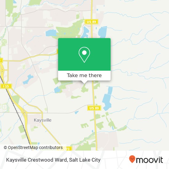 Mapa de Kaysville Crestwood Ward