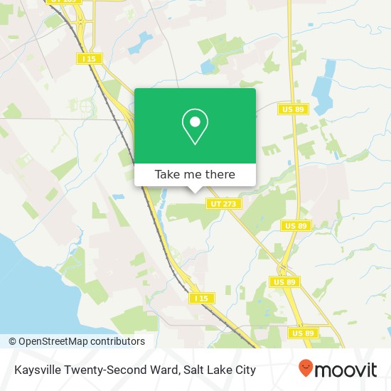 Kaysville Twenty-Second Ward map