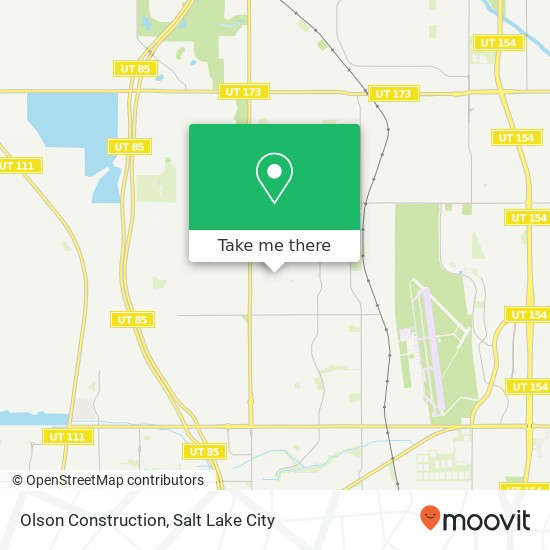 Olson Construction map