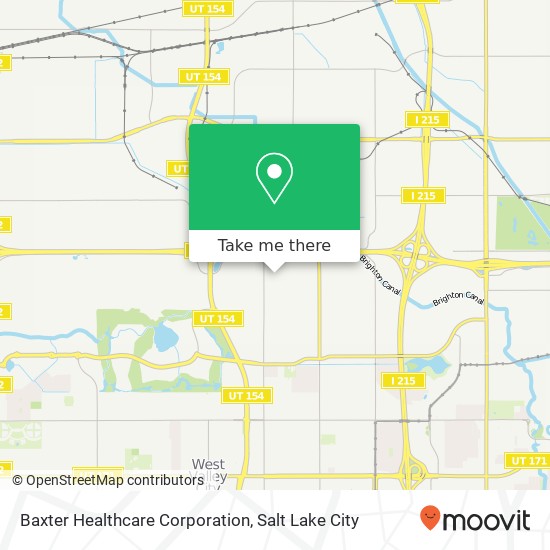 Baxter Healthcare Corporation map