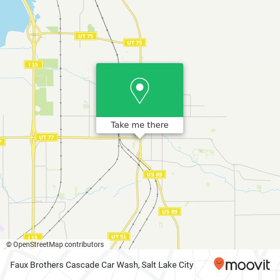 Mapa de Faux Brothers Cascade Car Wash