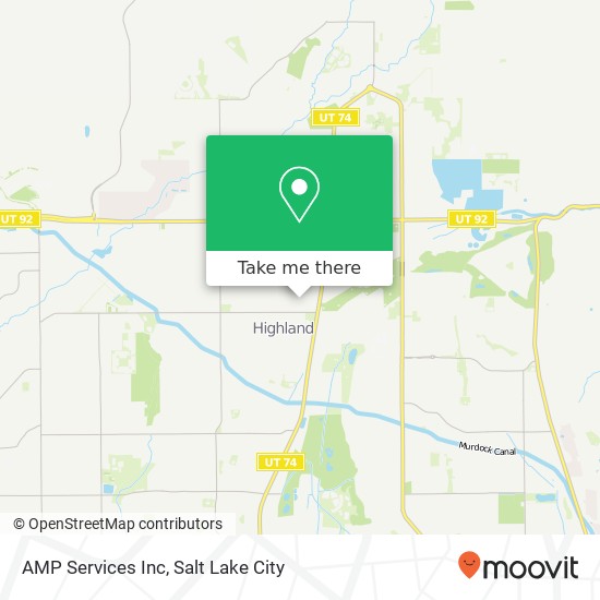 AMP Services Inc map