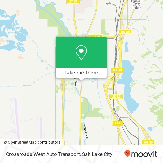 Mapa de Crossroads West Auto Transport
