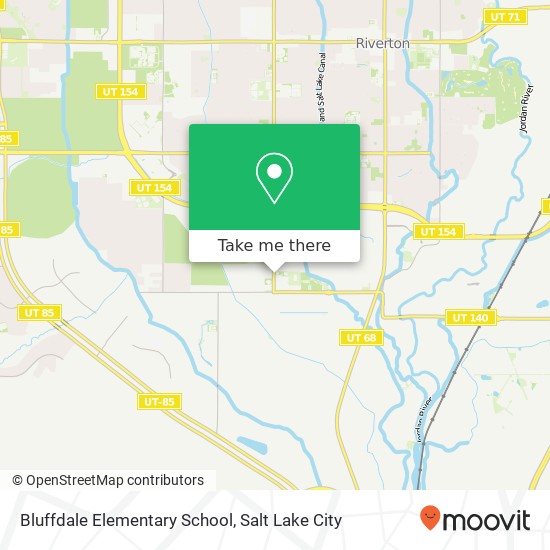 Bluffdale Elementary School map