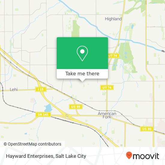 Hayward Enterprises map