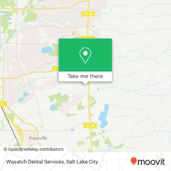 Mapa de Wasatch Dental Services