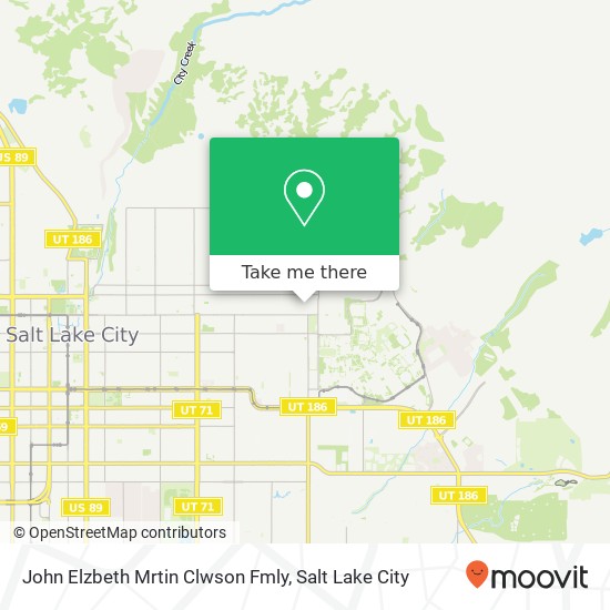 Mapa de John Elzbeth Mrtin Clwson Fmly