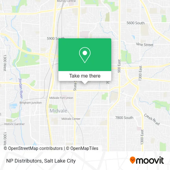 NP Distributors map