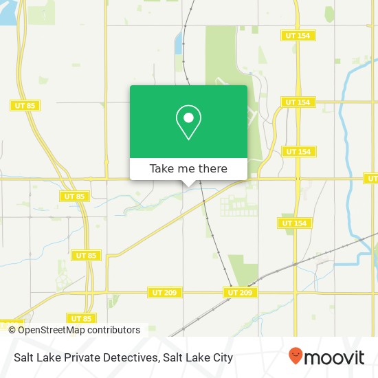 Salt Lake Private Detectives map