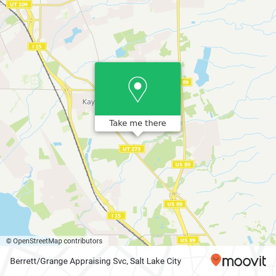 Berrett/Grange Appraising Svc map