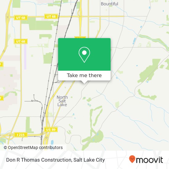 Don R Thomas Construction map