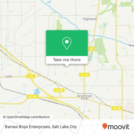 Barnes Boys Enterprises map