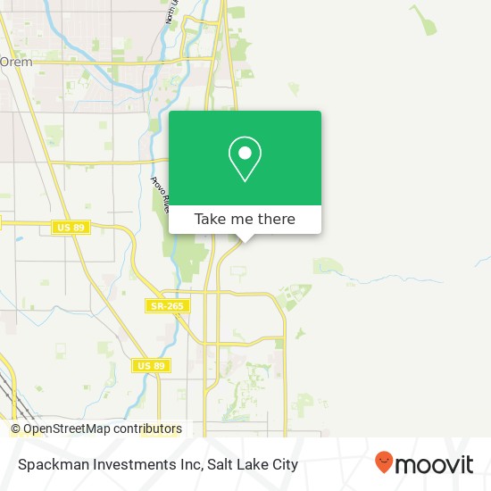 Spackman Investments Inc map