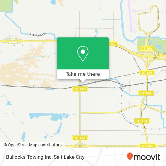 Bullocks Towing Inc map