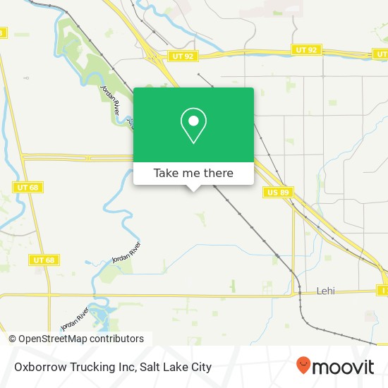 Oxborrow Trucking Inc map