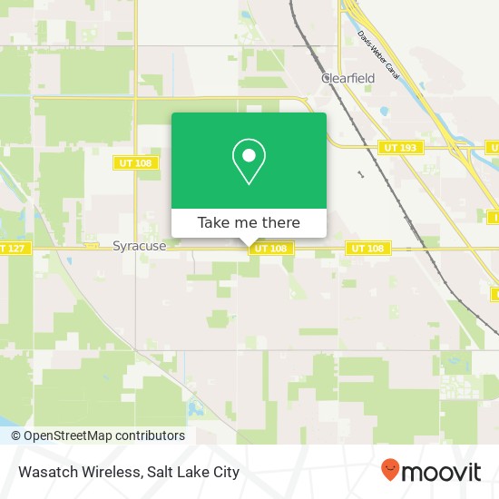 Mapa de Wasatch Wireless