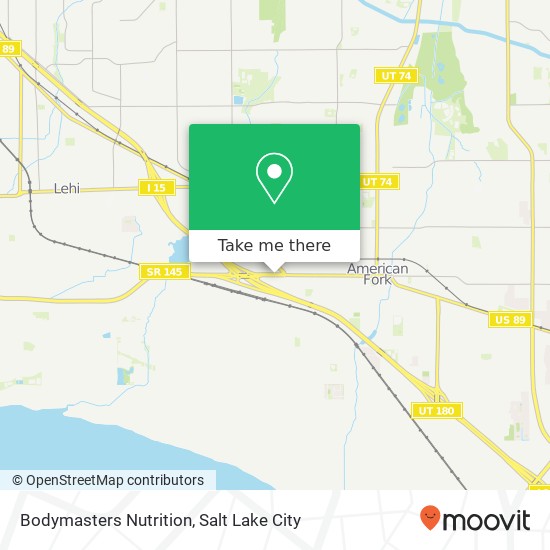 Bodymasters Nutrition map