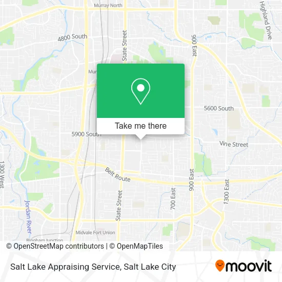 Salt Lake Appraising Service map