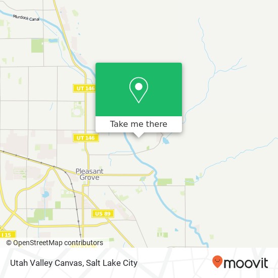 Utah Valley Canvas map