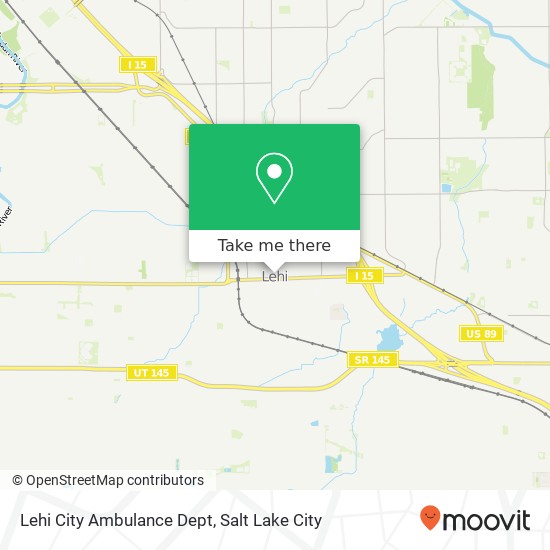 Mapa de Lehi City Ambulance Dept